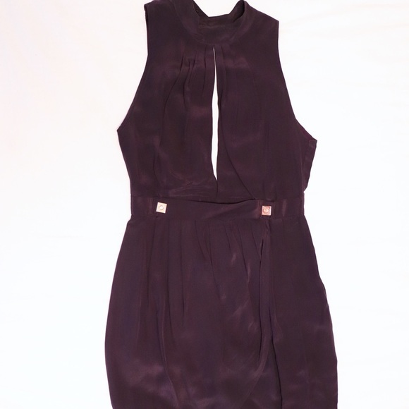 Maurie&Eve halter mini-dress in eggplant - Picture 4 of 6